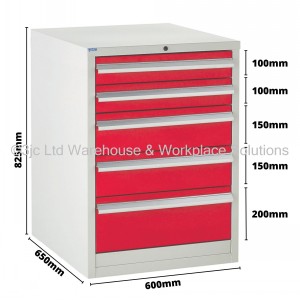 Euroslide Storage Cabinet 5 Drawer 825mm Type 2